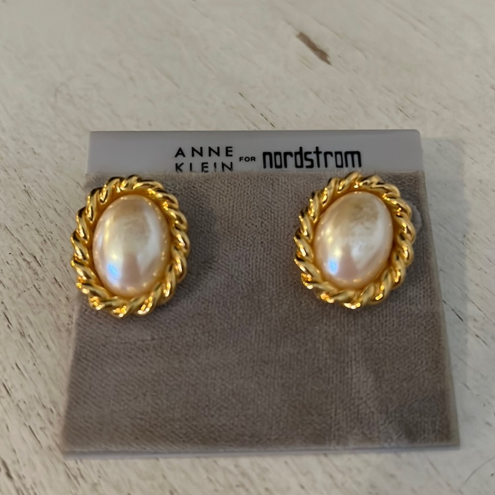 NWT 18k gold filled Anne Klein for Nordstrom post earrings